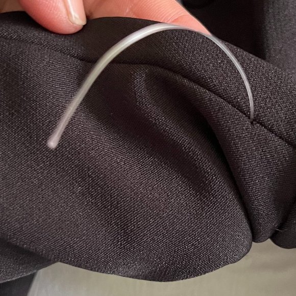 BLACK ZIPPERED LONG SLEEVE LINED CROP JACKET CASUAL WORK WOMEN BIKER JACKET - Picture 5 of 10